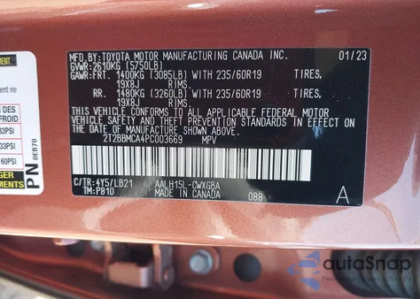 2023 Lexus Rx 350H Premium Plus из США, поврежденный, VIN 2T2BBMCA4PC003669